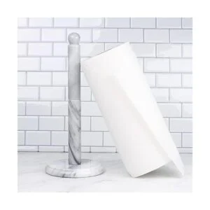 RSVP Soporte blanco mármol para papel toalla_2