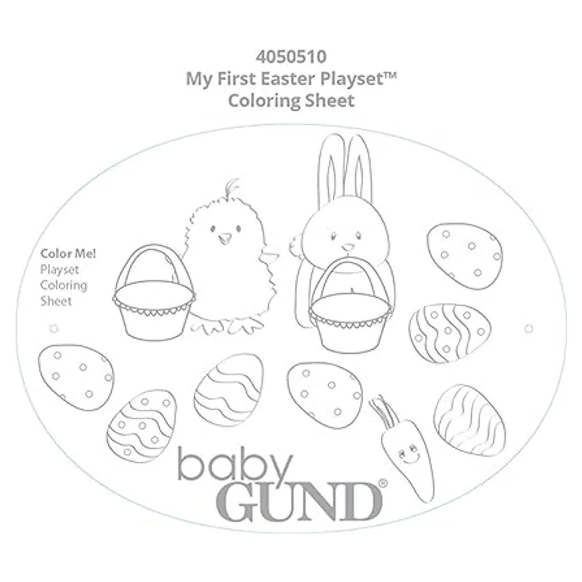 GUND My First Easter Basket Juego de peluche de 5 piezas_2