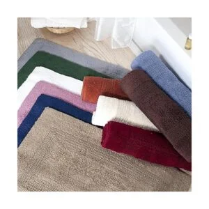 Lavish Home Tapete de baño larga reversible 100 algodón_4