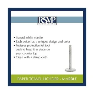 RSVP Soporte blanco mármol para papel toalla_6