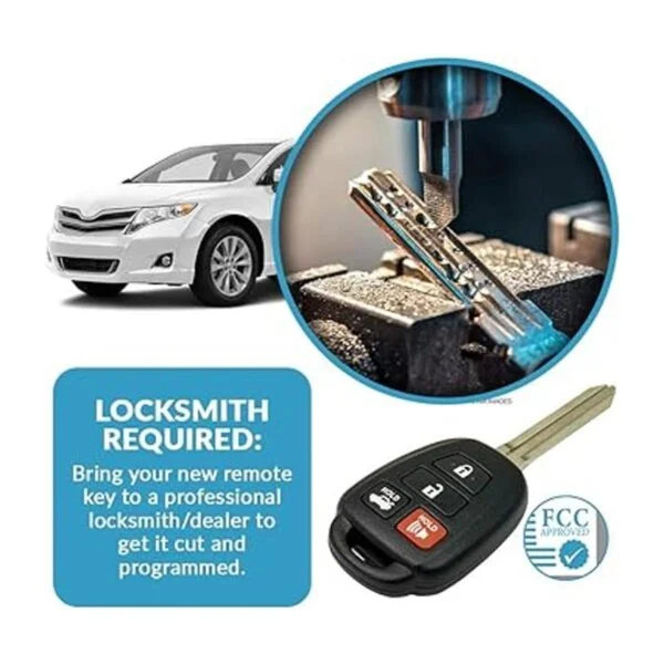 Keyless2Go Repuesto para llave remota de coche sin llave_5