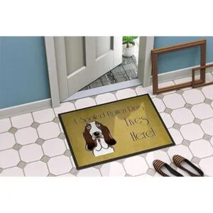 Carolines Treasures BB1491MAT Basset Hound Felpudo de