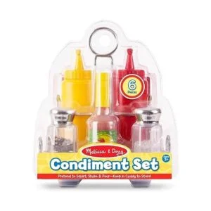 Juego de condimentos de Melissa Doug 6 piezas alimento