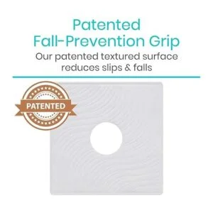 Estera cuadrada de ducha Vive Health Blanco 1_3