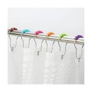 Amazer Anillos de gancho para cortina de ducha