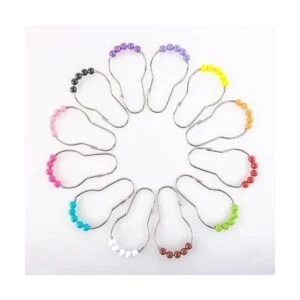 Amazer Anillos de gancho para cortina de ducha