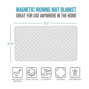 Houseables funda para planchar esterilla magnética para