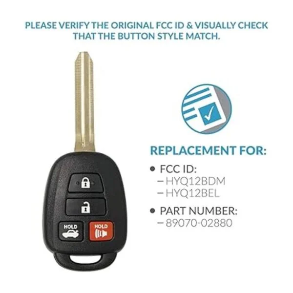 Keyless2Go Repuesto para llave remota de coche sin llave_4