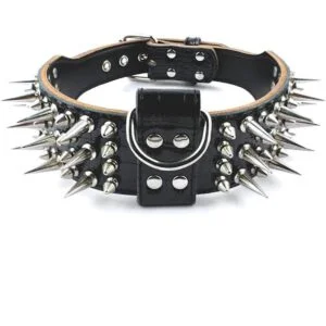 PET ARTIST Collares de perro de piel auténtica de lujo de