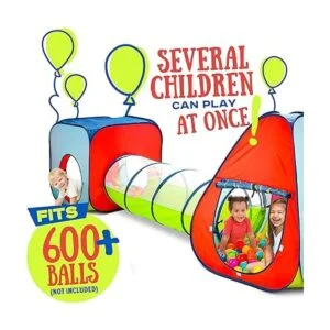 Kiddey Juego de 3 piezas de tienda de campaña emergente_4