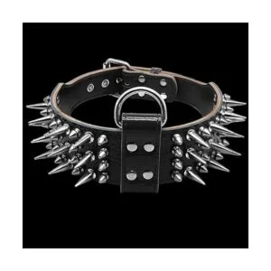 PET ARTIST Collares de perro de piel auténtica de lujo de