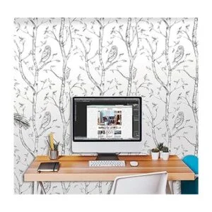 Papel tapiz adhesivo con diseño de bosque de Brewster_5