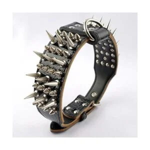 PET ARTIST Collares de perro de piel auténtica de lujo de