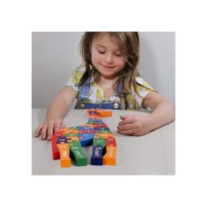 TOWO Rompecabezas de bloques de alfabeto de jirafa de_3