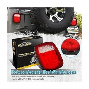 Partsam 2 luces universales de 16 luces LED de parada_3