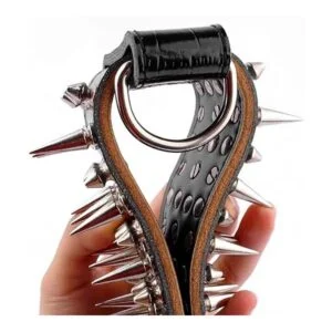 PET ARTIST Collares de perro de piel auténtica de lujo de