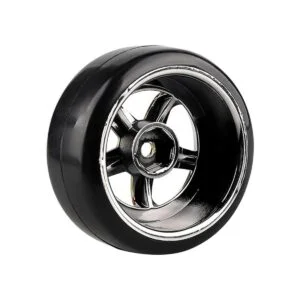 Shaluoman Llantas de 5 radios con neumáticos de plástico_3