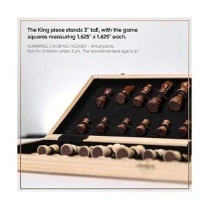Juego de ajedrez de madera Chess Armory de 15 in con_2