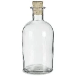Nakpunar Botellón redondo de vidrio transparente 8.5 oz_1