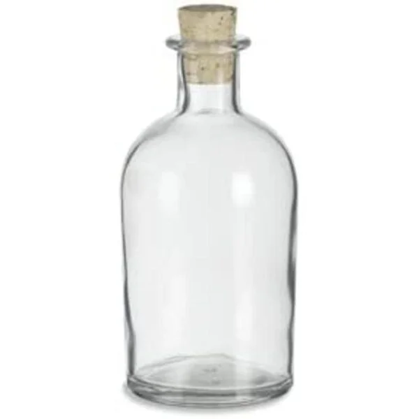 Nakpunar Botellón redondo de vidrio transparente 8.5 oz_1