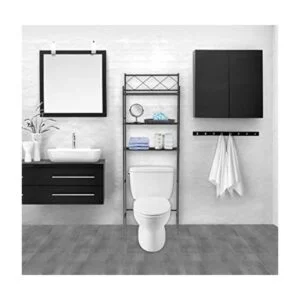 JV TEXTILES Organizador de baño de 3 estantes sobre el_1