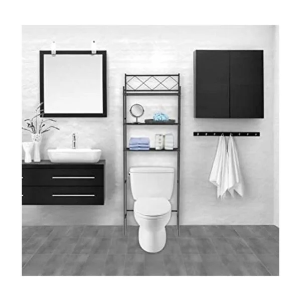 JV TEXTILES Organizador de baño de 3 estantes sobre el_1