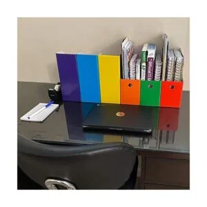 Evelots Organizador de revistas ancho completo de 4 con