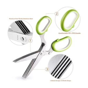Tijeras para hierbas aromáticas XChef tijeras de cocina_6