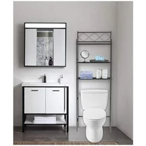 JV TEXTILES Organizador de baño de 3 estantes sobre el_3