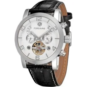 Forsining Reloj de pulsera para hombre Tourbillon con_1