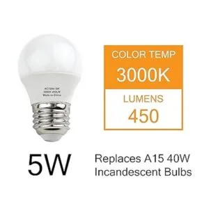 J.LUMI Bombilla LED A15 bombillas de 5 W bombillas