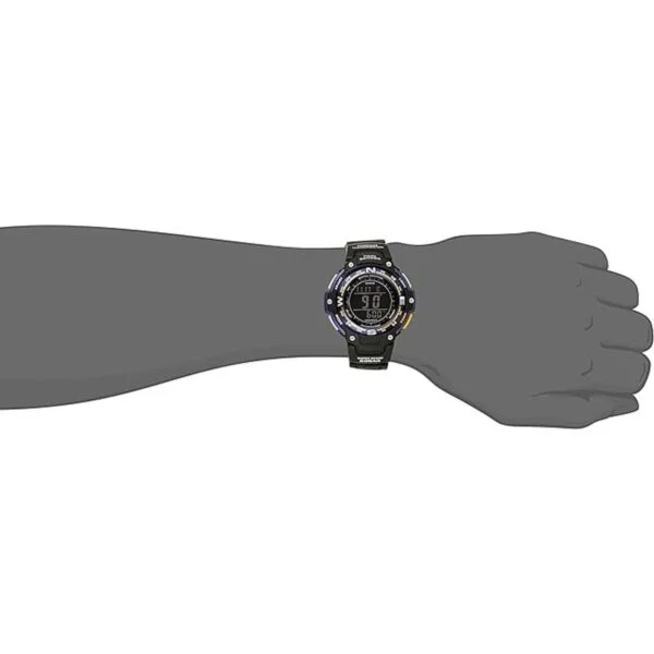 Reloj negro de cuarzo con pantalla analógica y digital_2