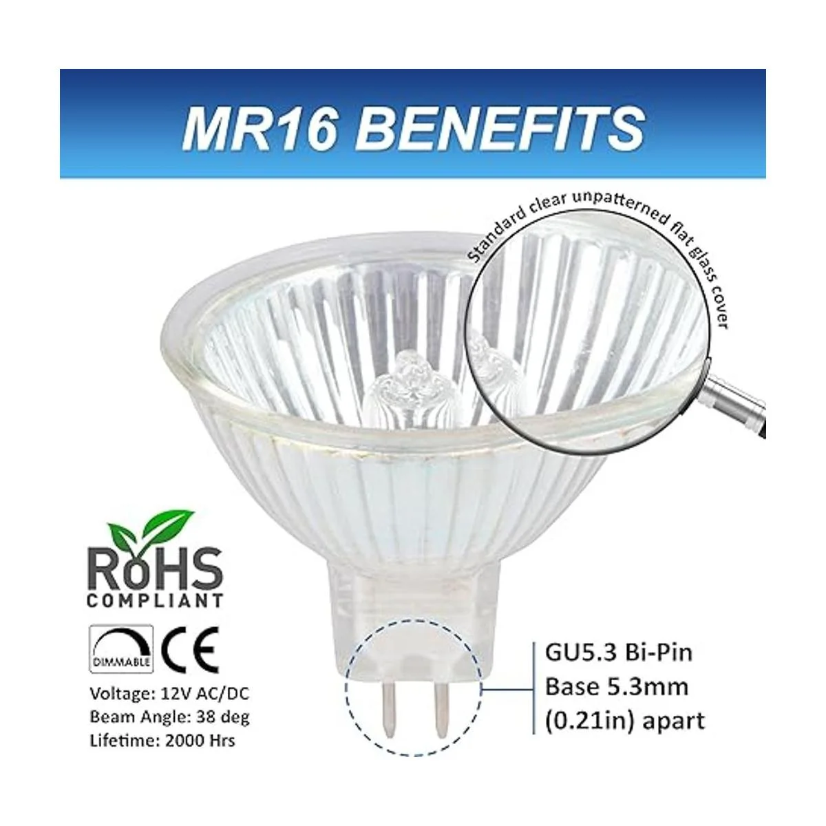 Simba Lighting focos de luz LED MR16 halógenos de 203550_2