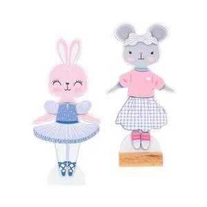 Stephen Joseph Muñeca de vestir magnética conejo y ratón_3