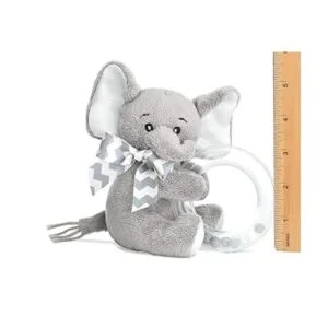 Bearington Elefante Sonajero para Bebé 5 pulgadas_3