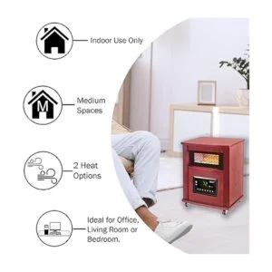 Comfort Zone CZ2032C Calentador de madera de cuarzo_2