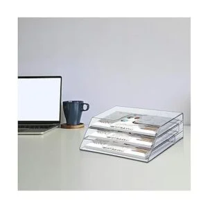 Acrimet Organizador horizontal triple para carpetas de_4