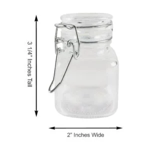 Super Z Outlet Tarro cuadrado de vidrio de 3 14_6