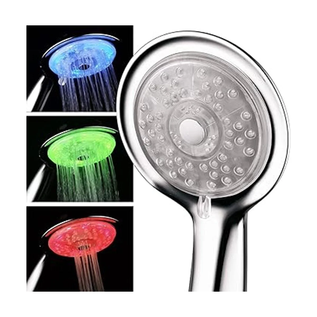 Luminex by PowerSpa Cabezal de ducha de mano LED de 7