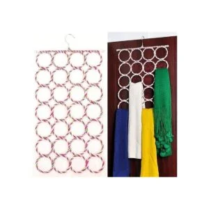 Colgador plegable de 28 ranuras en forma de anillo para