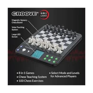Tablero electrónico Croove de ajedrez y damas._3