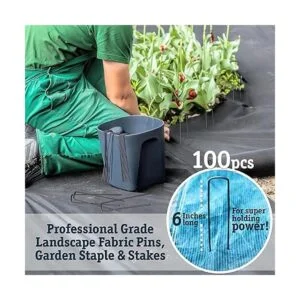 Grapas para jardín y paisajismo de Staples de 6 pulgadas_2