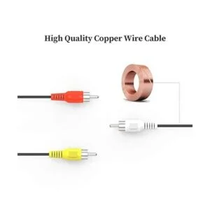 Electop Cable de vídeo compuesto SVideo de 4 pines a 3_4