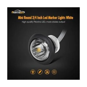 Partsam 10 piezas de 34 pulgadas LED blanco marcador_2