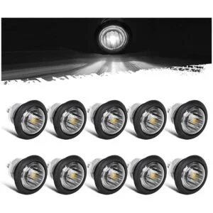 Partsam 10 piezas de 34 pulgadas LED blanco marcador_1