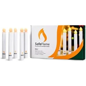 SafeFlame Velas de mano LED parpadeantes de color ámbar_1