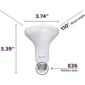 Philips BR30 Bombilla Led de luz blanca suave regulable_2