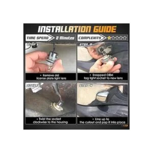 CHERCOO cristal de lámpara de luz para placa de auto_4