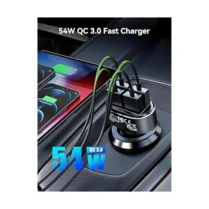 TECKNET Cargador USB para automóvil de 54 W 4 puertos_2