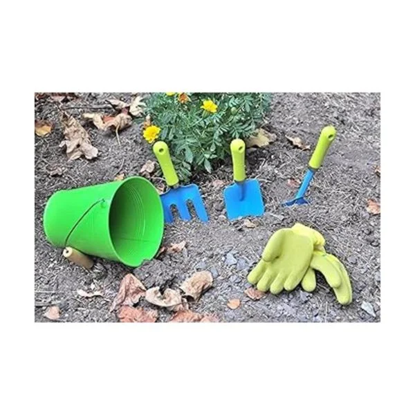 Juego de herramientas y cubo de jardín para niños de la_3